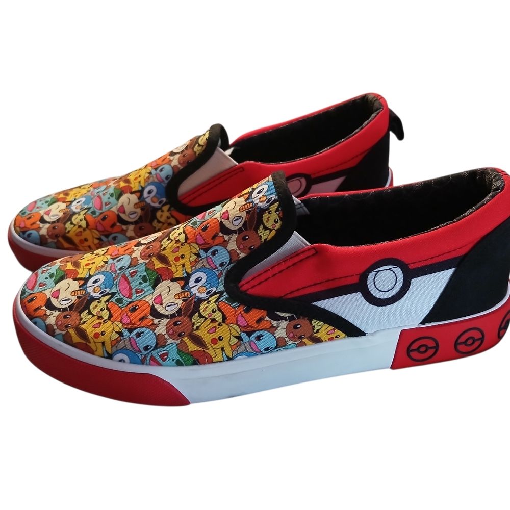 Pokemon Kids Sneakers - Red, Black, White